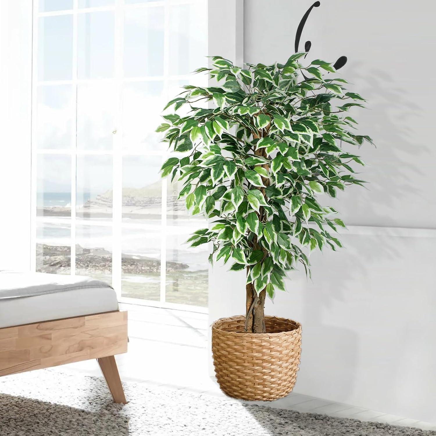 Our Honest Review: 4ft Lush Ficus Artificial Tree for Home Decor