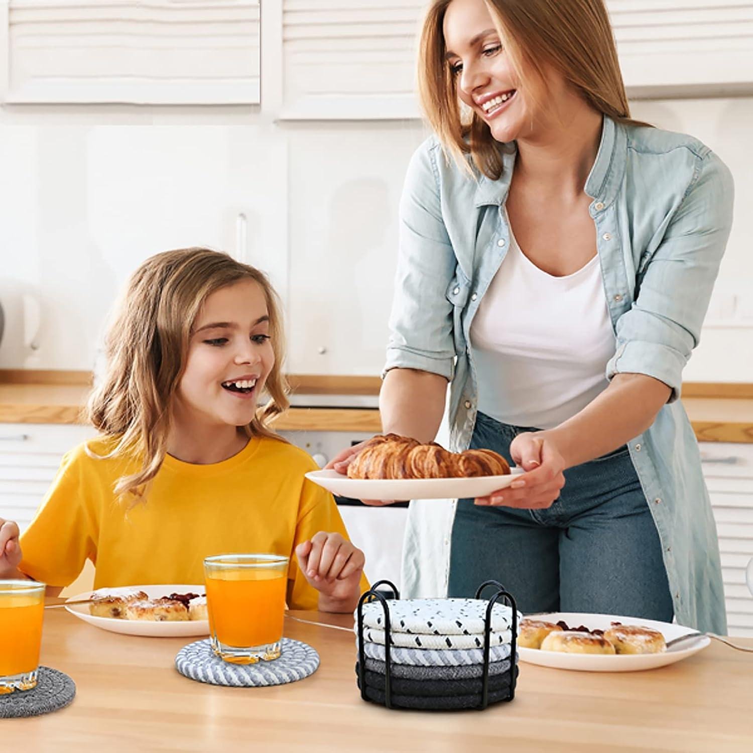 We Review: Stylish & Absorbent Cotton Coasters That Actually Work