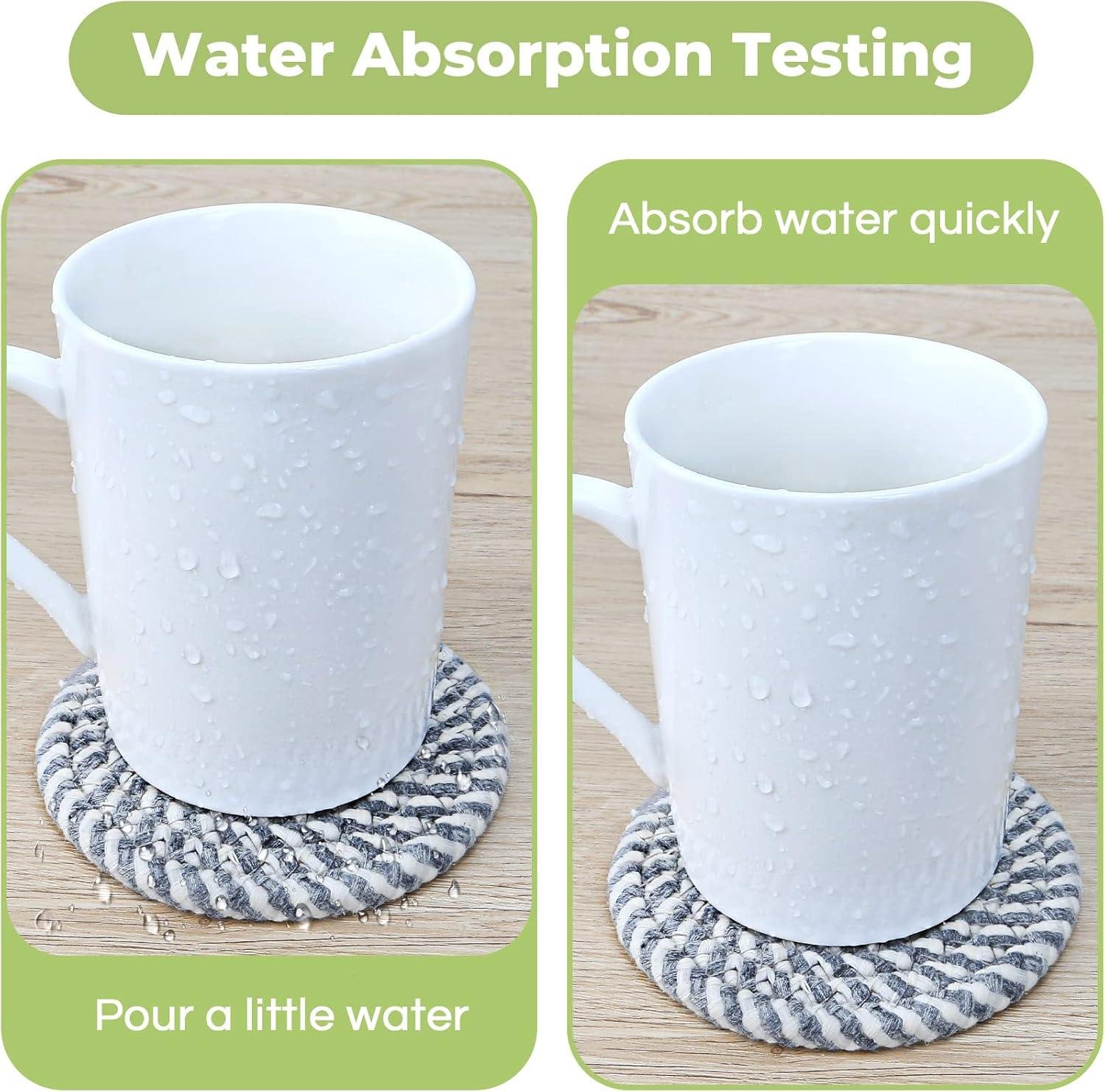 We Review: Stylish & Absorbent Cotton Coasters That Actually Work