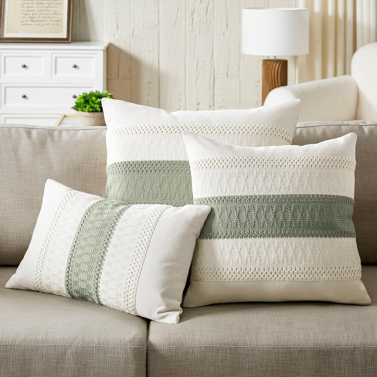 We Explore ZeeMart's Boho Sage Green Pillow Covers