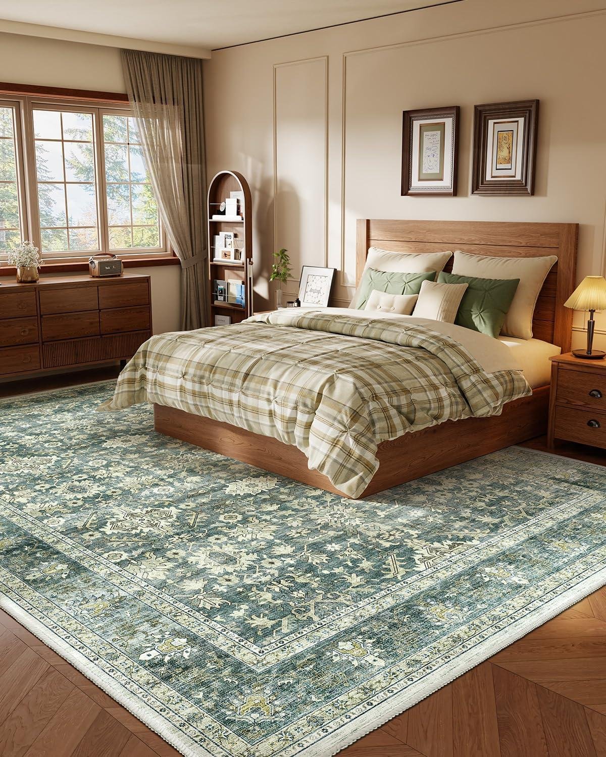 Why We Love the HOMFINE Vintage Machine Washable Rug