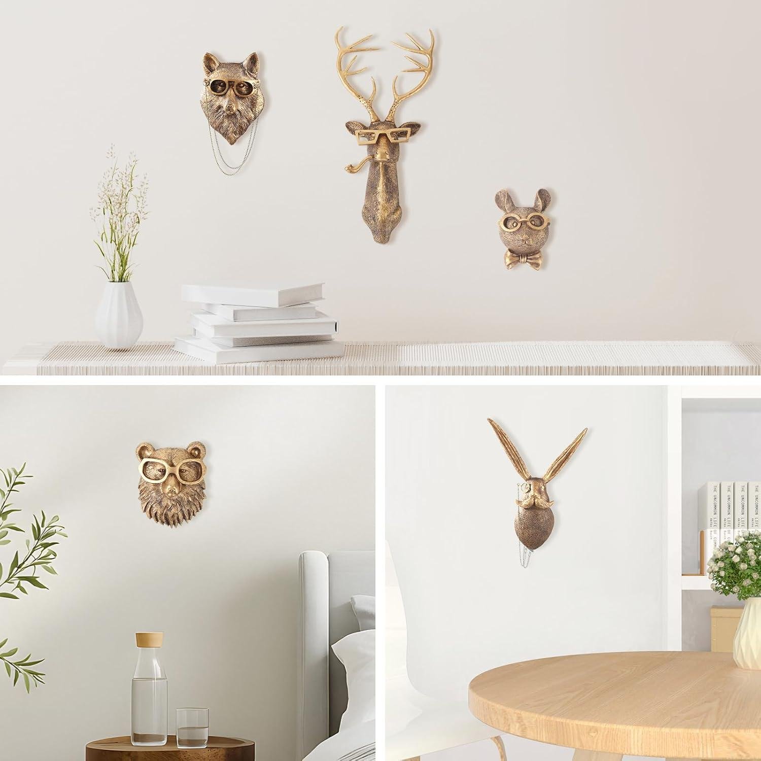 Our Review: Stylish Gold Animal Head Wall Decor for Modern Spaces