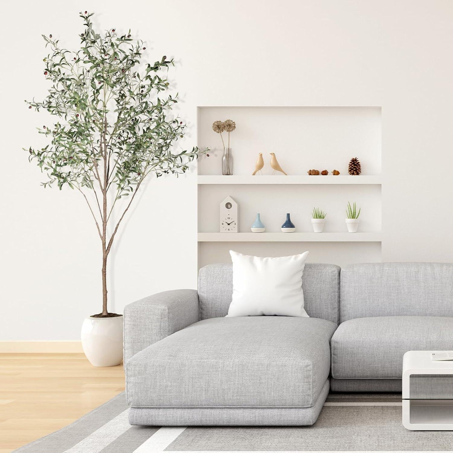 Why We Love Our 8ft Faux Olive Tree for Easy, Stylish Decor
