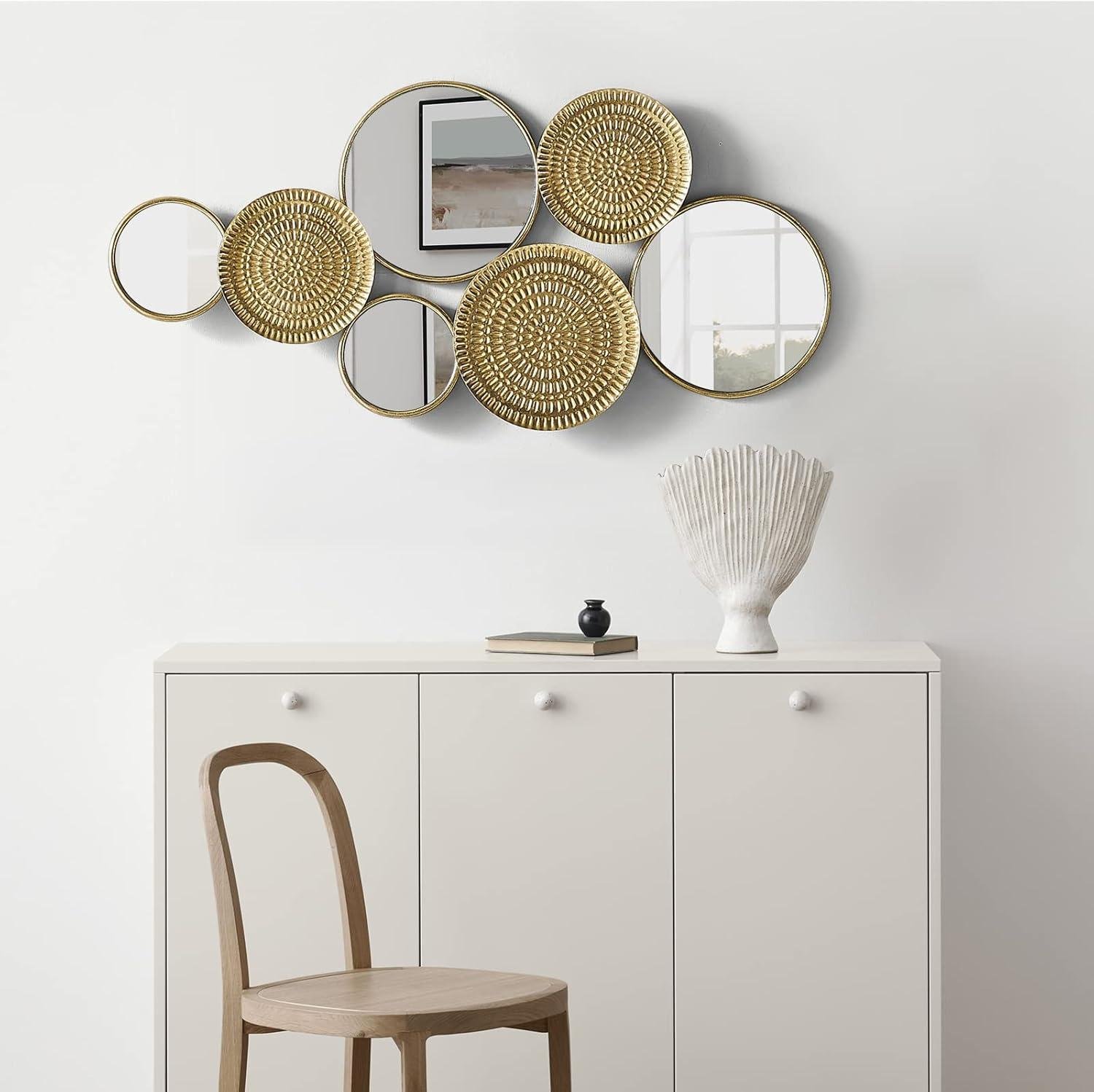 Our Review: Oakrain Gold Metal Wall Mirror - Stylish, Easy to Hang, and Stunning!