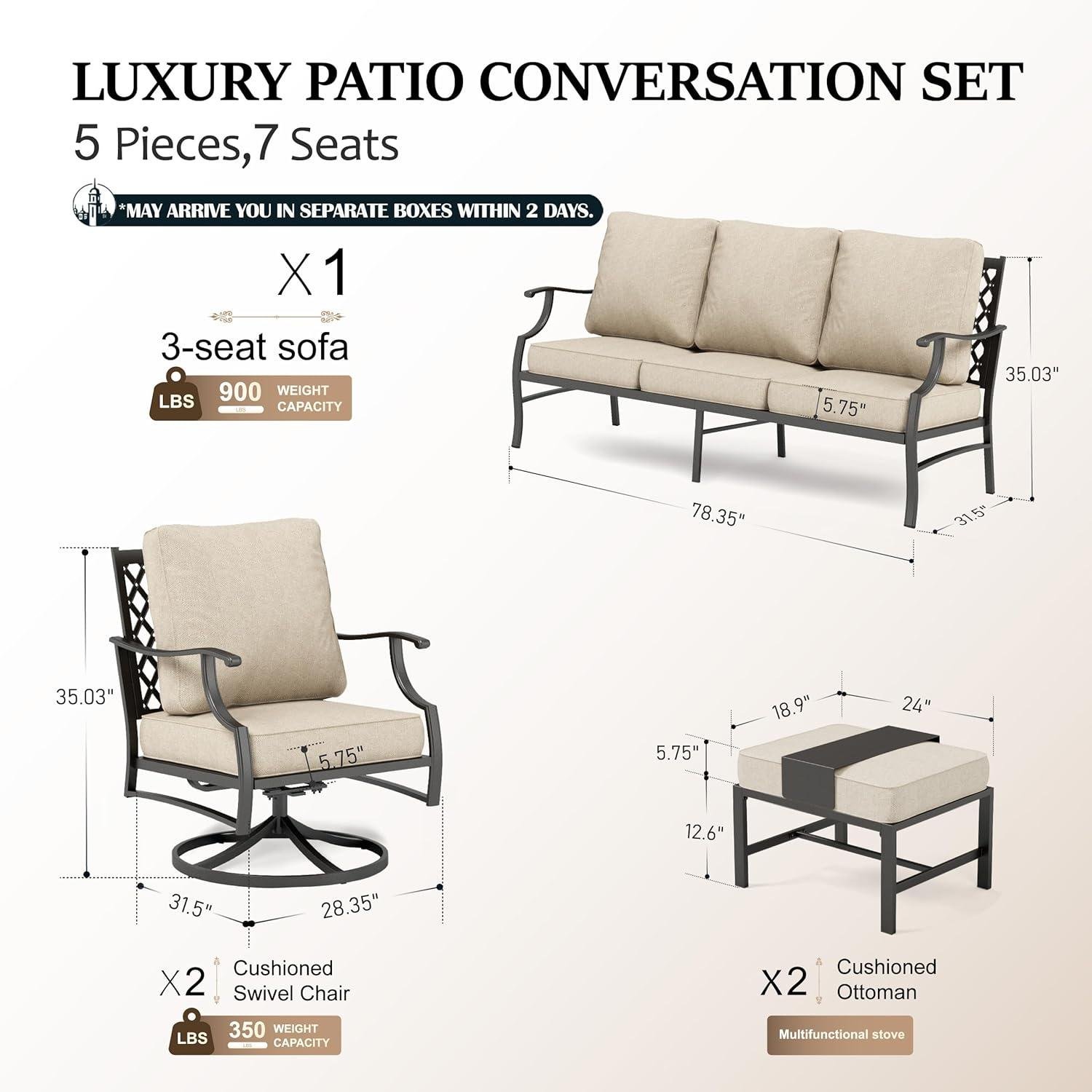 Our Review of HERA'S HOUSE 5-Piece Patio Set: Comfort and Durability