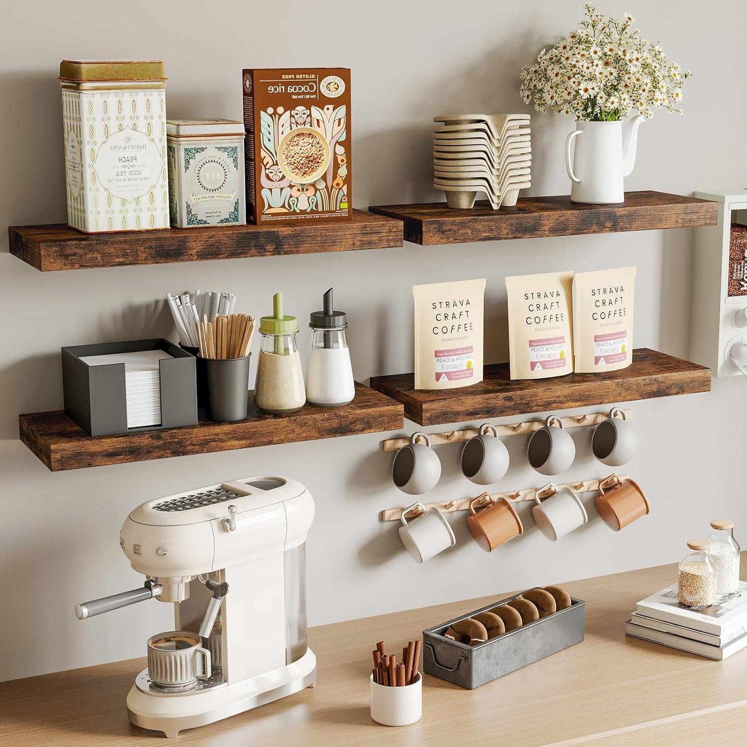 We Tested Fixwal's Rustic Floating Shelves for Your Home