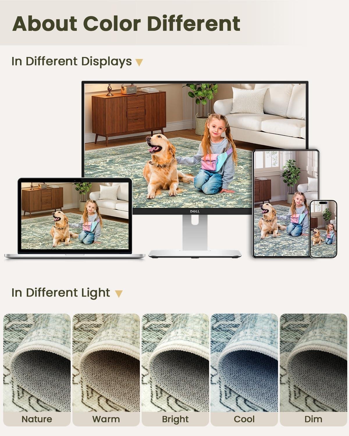 Why We Love the HOMFINE Vintage Machine Washable Rug