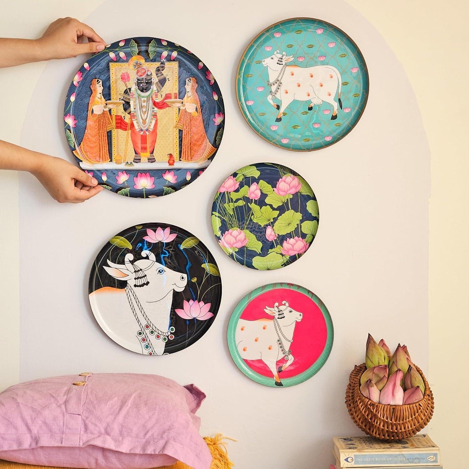 Our Honest Review: Ritualistic Pichwai Iron Wall Art Plates Set