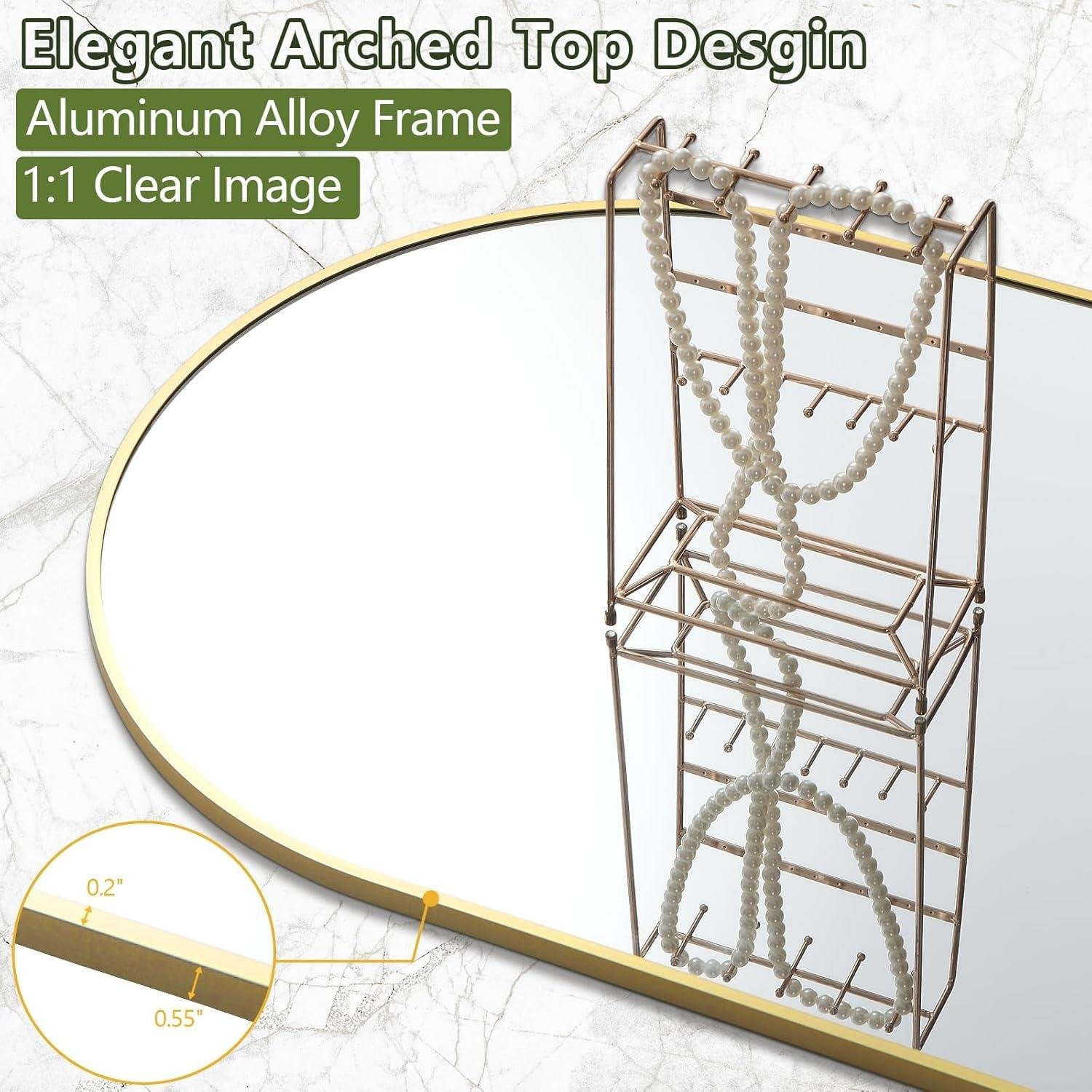 Why We Love the Arched Full Length Gold Floor Mirror