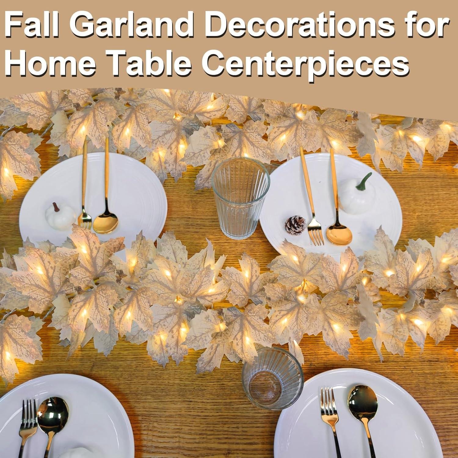 Illuminating Autumn: Our Review of Timer Fall Maple Leaf Garland Lights