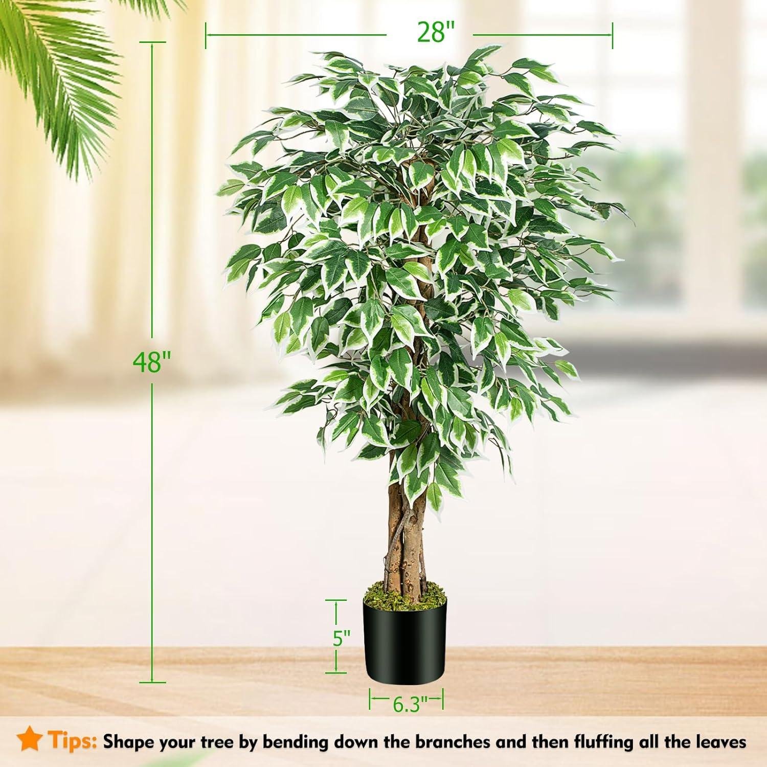 Our Honest Review: 4ft Lush Ficus Artificial Tree for Home Decor