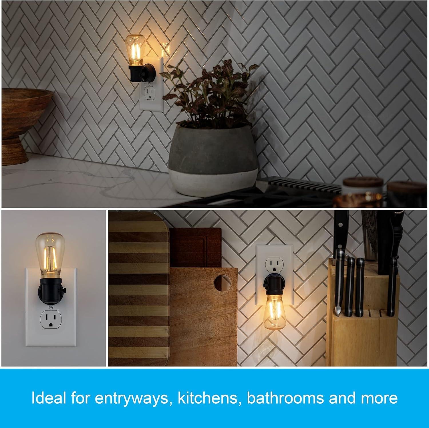 Illuminating Style: Our Review of GE's Vintage Edison Night Lights