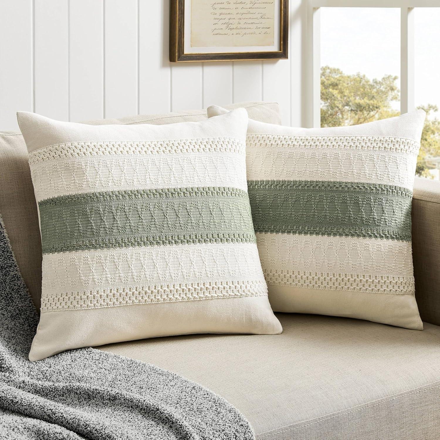 We Explore ZeeMart's Boho Sage Green Pillow Covers