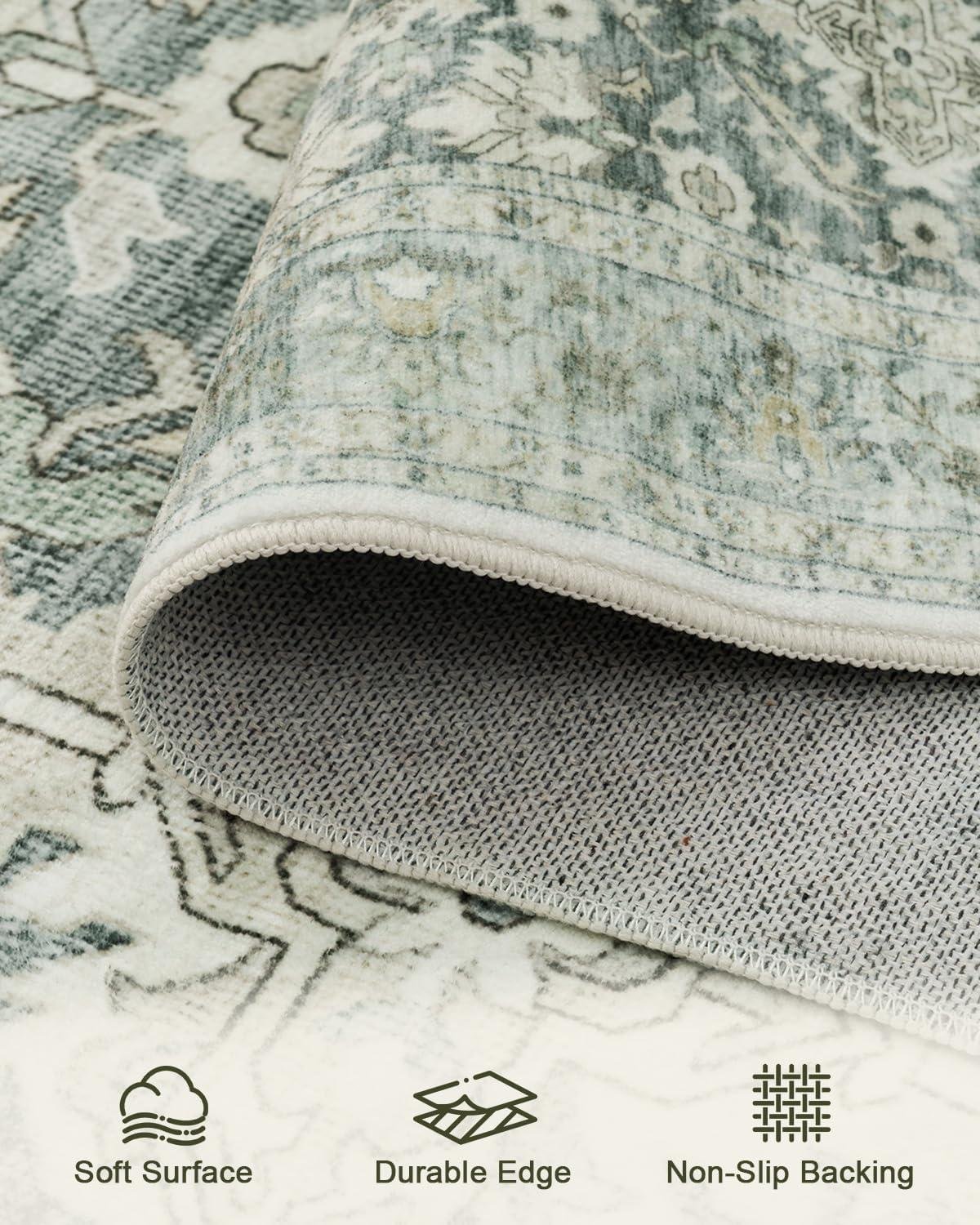 Why We Love the HOMFINE Vintage Machine Washable Rug