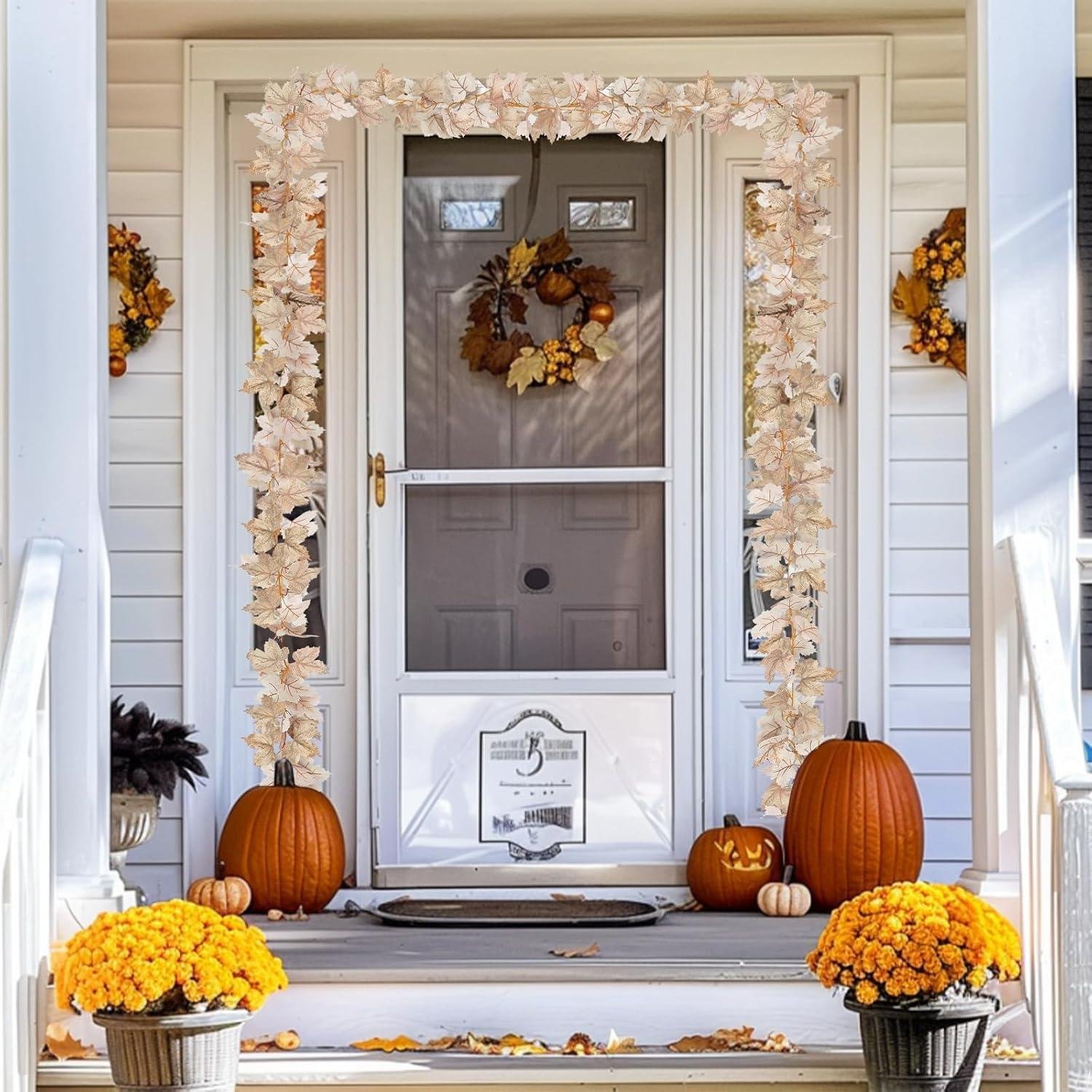 Illuminating Autumn: Our Review of Timer Fall Maple Leaf Garland Lights