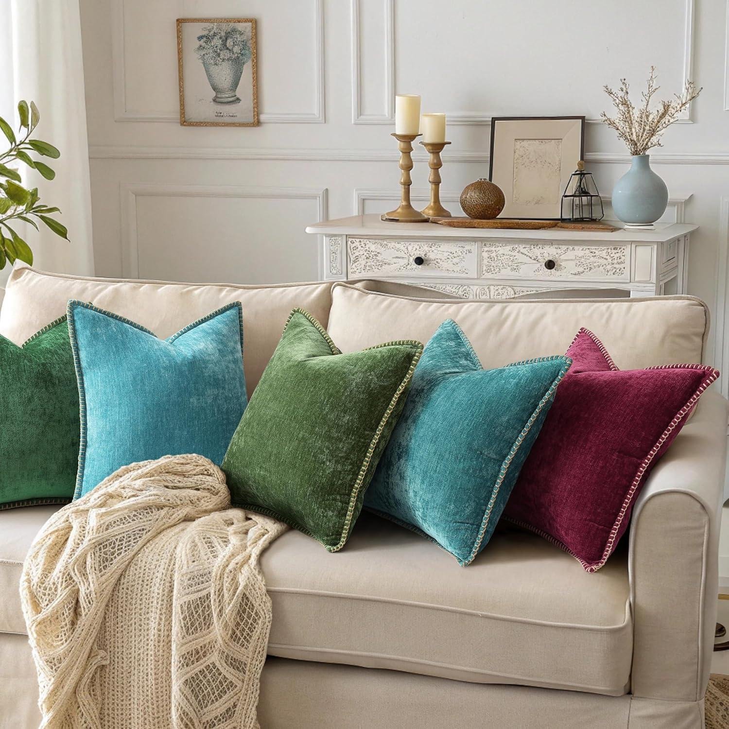 We Tested These Cozy Forest Elf Chenille Pillow Covers