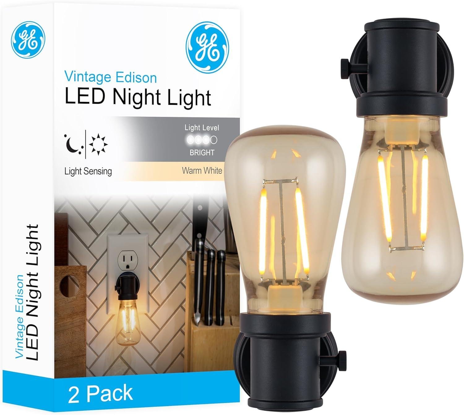 Illuminating Style: Our Review of GE's Vintage Edison Night Lights
