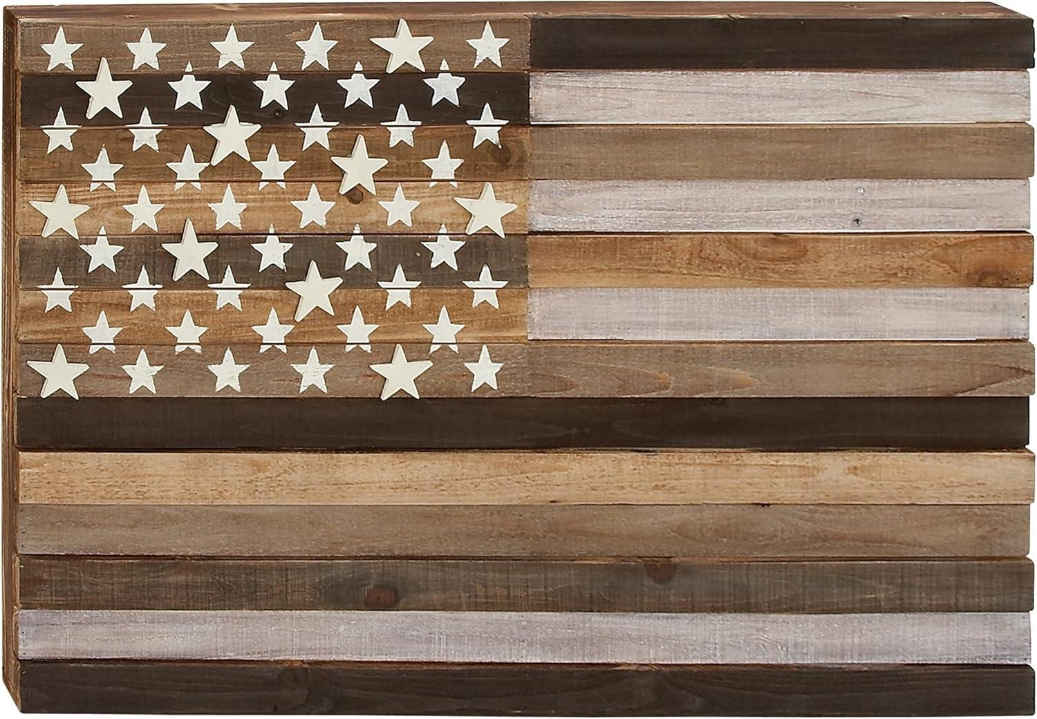 Our Honest Review: Deco 79 Wood American Flag Wall Art