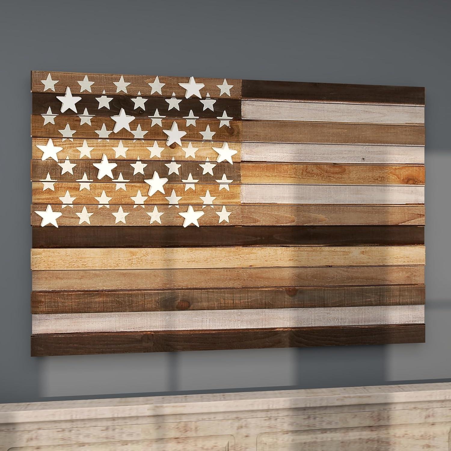 Our Honest Review: Deco 79 Wood American Flag Wall Art