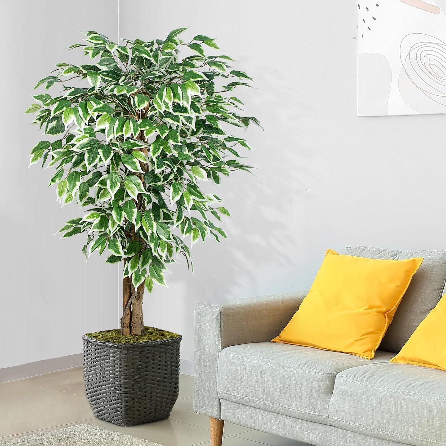 Our Honest Review: 4ft Lush Ficus Artificial Tree for Home Decor