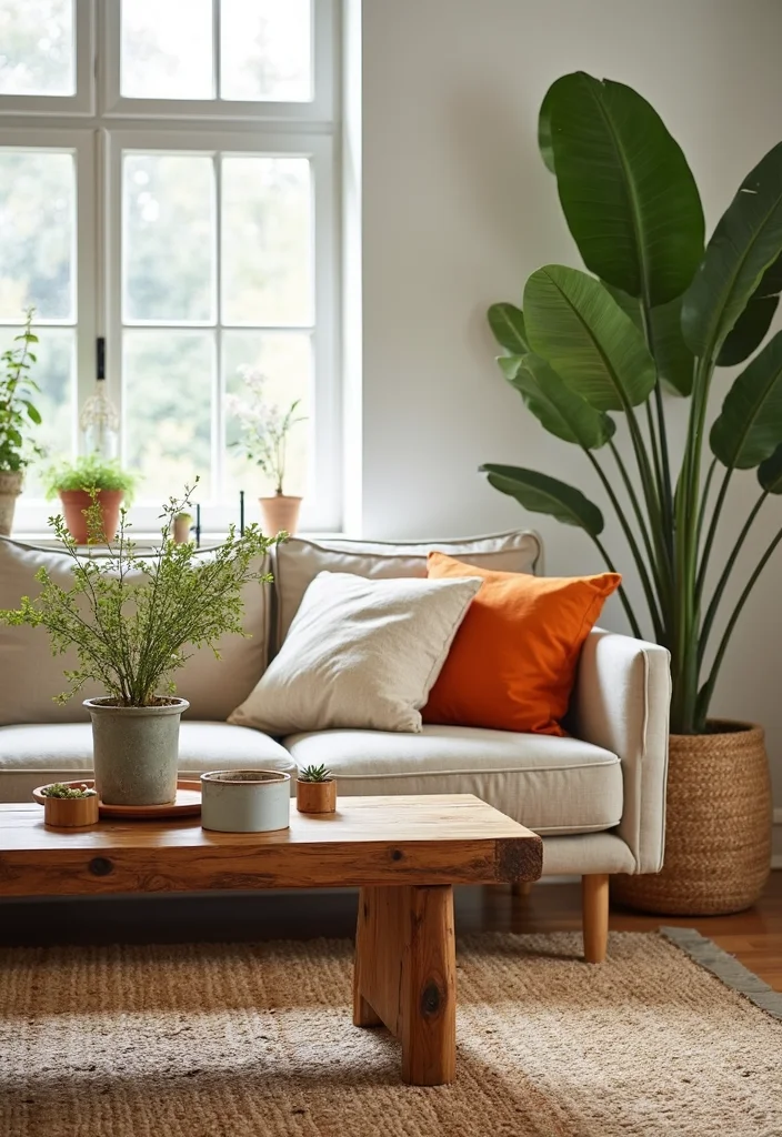 12 Afrohemian Living Room Decor Ideas That'll Make Your Space Pop! - 11. Sustainable Decor 1