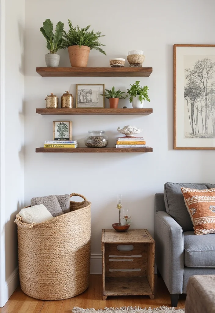 12 Afrohemian Living Room Decor Ideas That'll Make Your Space Pop! - 12. Unique Storage Solutions 1