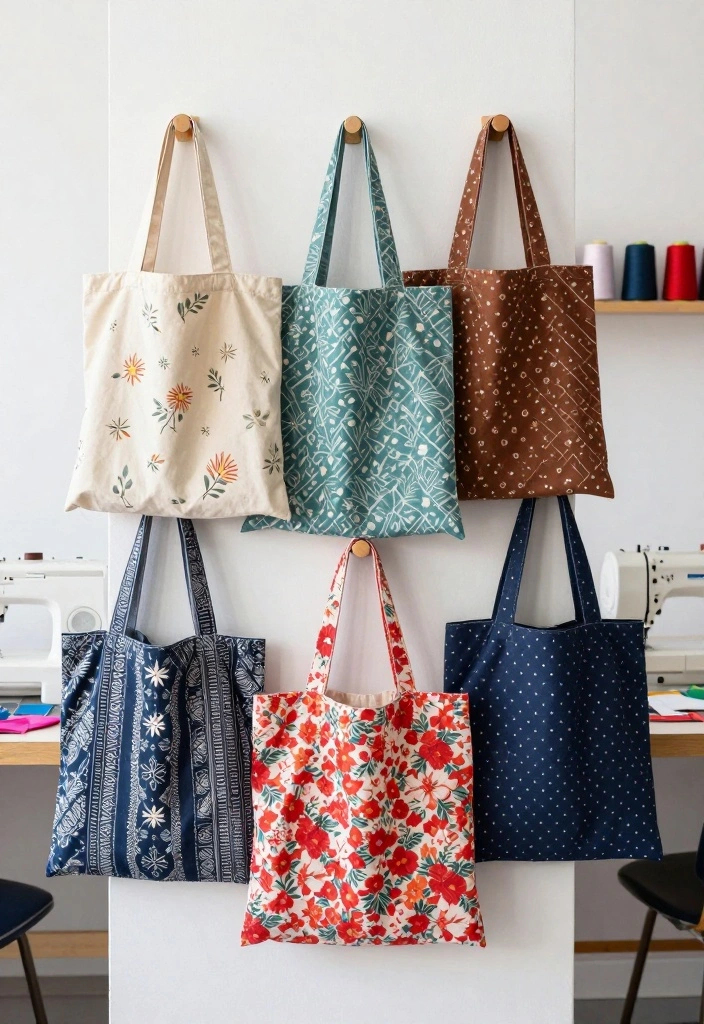 12 Beginner Sewing Projects That Will Make You Fall in Love with Crafting! - 1. Simple Tote Bag 1