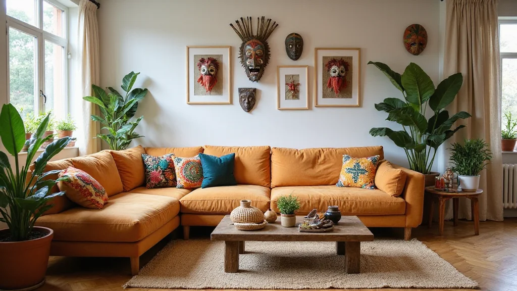 12 Stunning African Boho Living Room Decor Ideas That'll Make You Feel Like You're in a Safari Paradise!