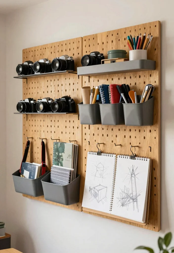 15 Insanely Clever Pegboard Wall Ideas for Garage Storage That Will Make You Say 'Why Didn't I Think of That?' - 14. Storage for Hobbies 1