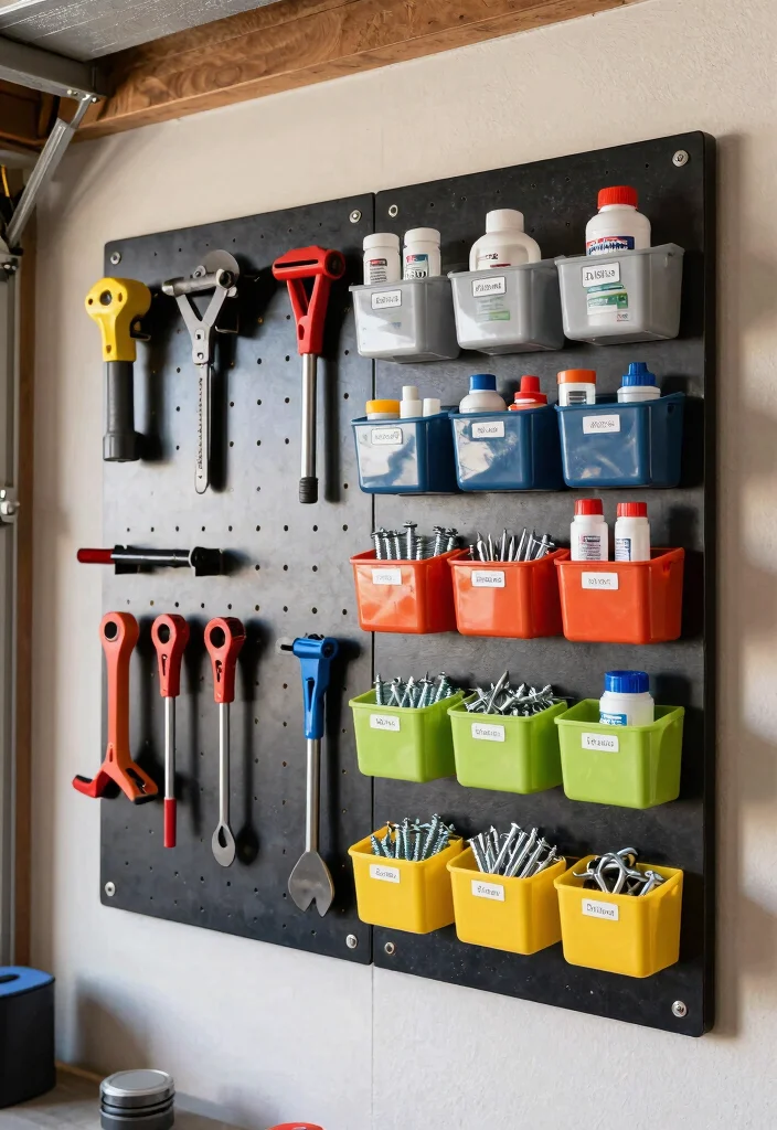 15 Insanely Clever Pegboard Wall Ideas for Garage Storage That Will Make You Say 'Why Didn't I Think of That?' - 8. Tool and Supply Combo 1