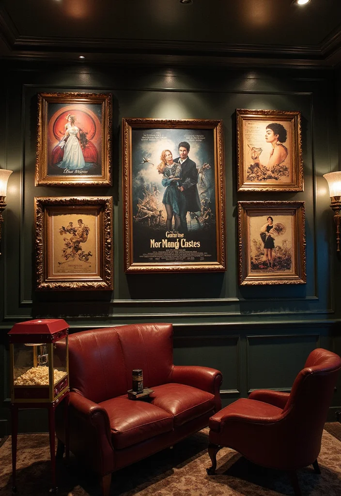 18 Retro Vintage Wall Art Ideas to Bring a Touch of Nostalgia Home (Check Out #3!) - 1. Classic Movie Posters 1