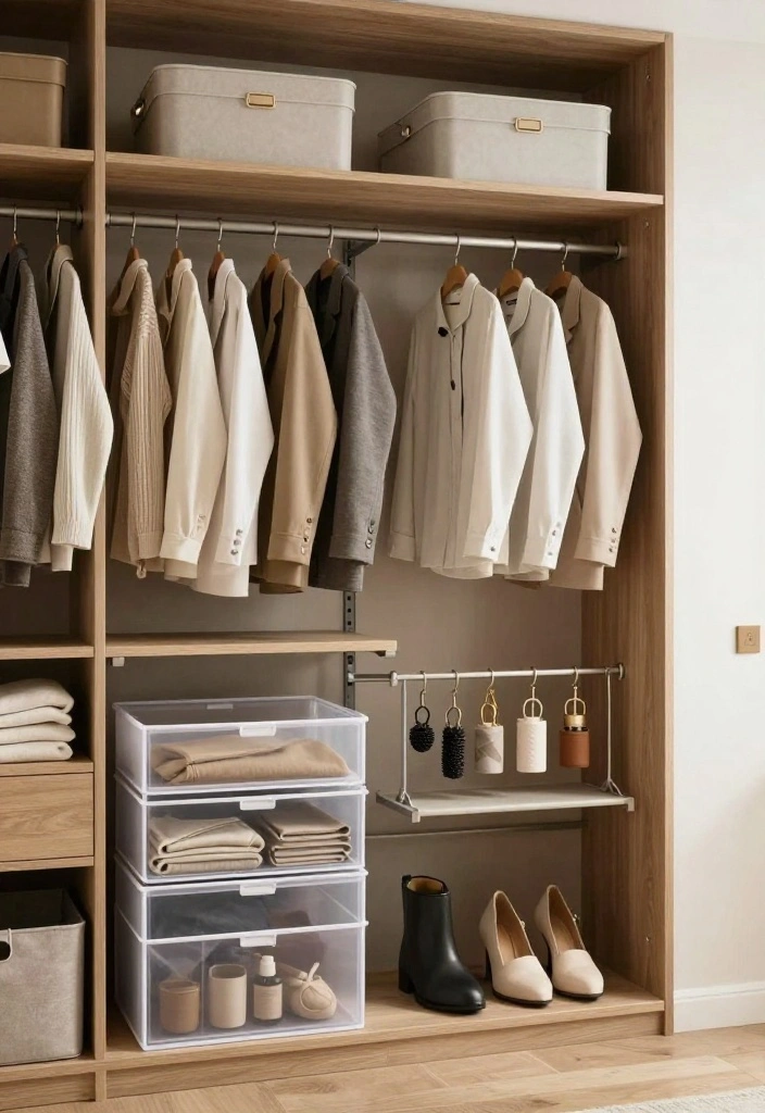 19 Small Space Decor Hacks That Will Make Your Home Feel Huge (You Won't Believe #11!) - 10. Clever Closet Solutions 1