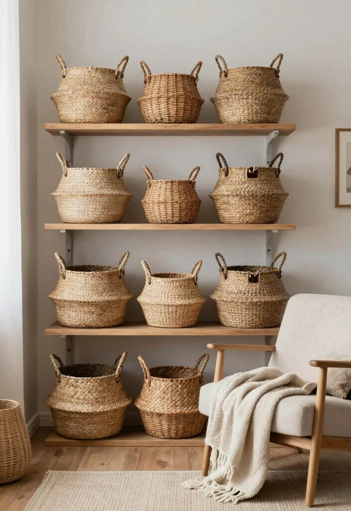 19 Small Space Decor Hacks That Will Make Your Home Feel Huge (You Won't Believe #11!) - 8. Declutter with Baskets 1