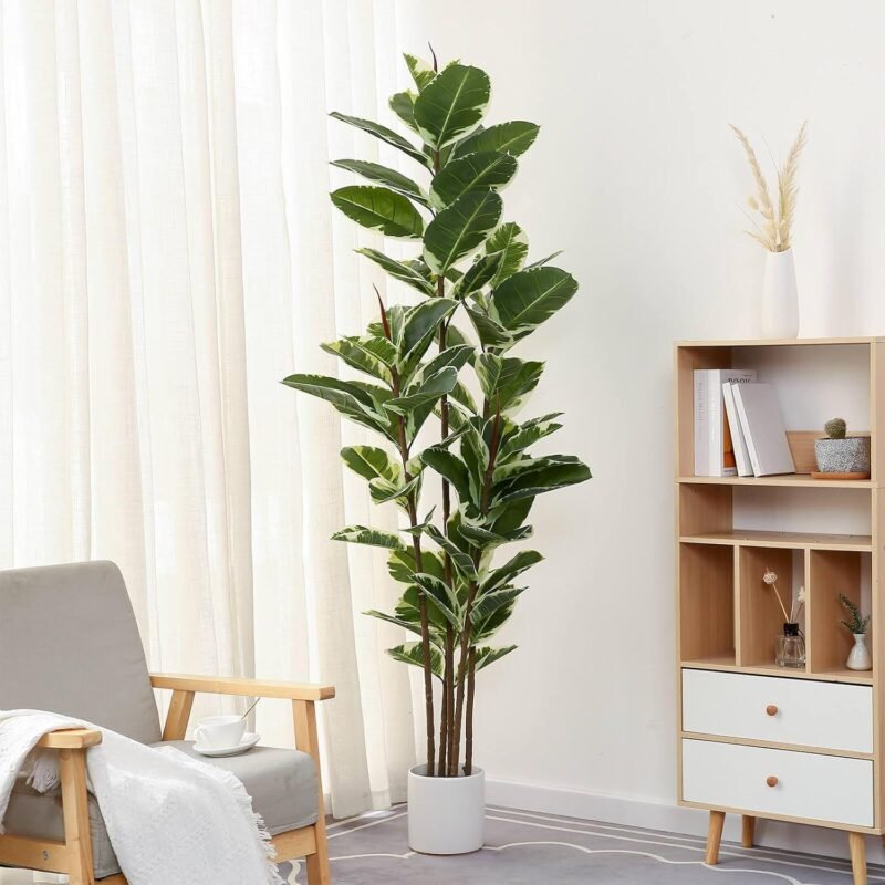Our Review: 6ft Artificial Rubber Tree – Easy Setup and Stylish Decor