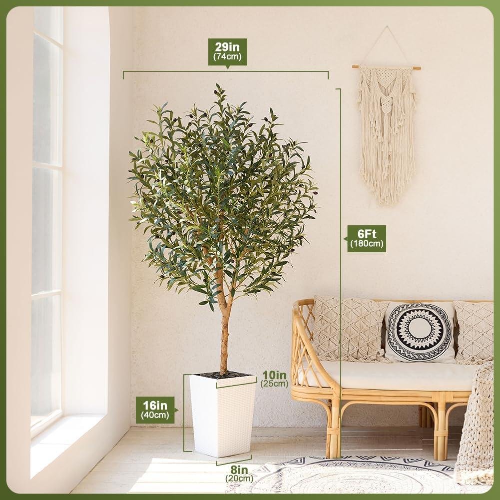 Our Honest Review: Beautiful & Realistic 6FT Artificial Olive Tree