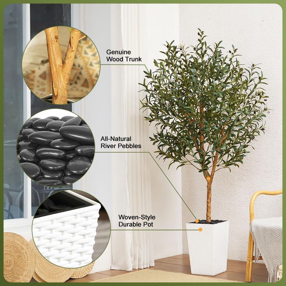 Our Honest Review: Beautiful & Realistic 6FT Artificial Olive Tree