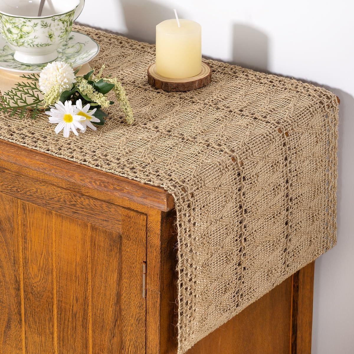 We Tried This Boho Burlap Runner: Rustic Charm Meets Function