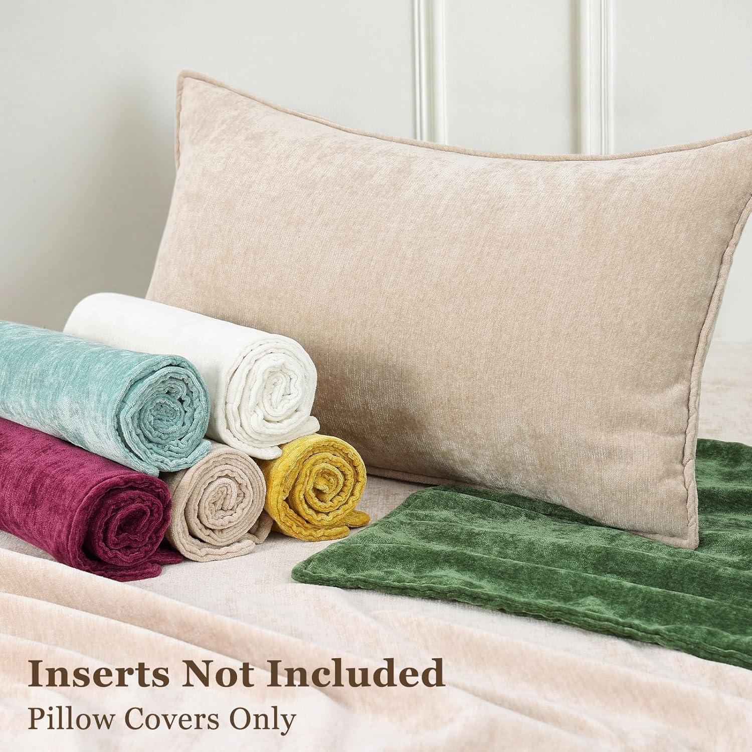 We Tested These Luxurious Beige Chenille Pillow Covers