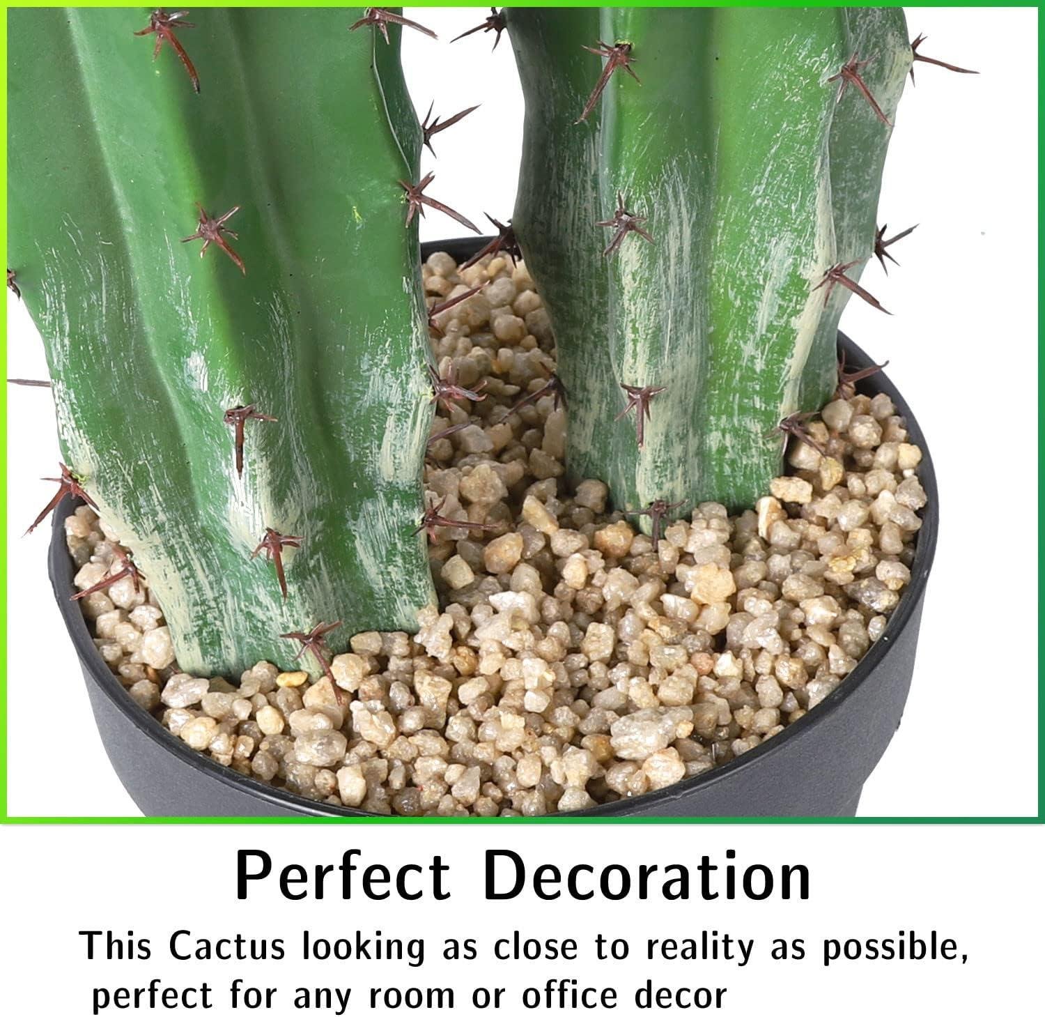 Our Honest Take on the 36-Inch Realistic Artificial Cactus Decor