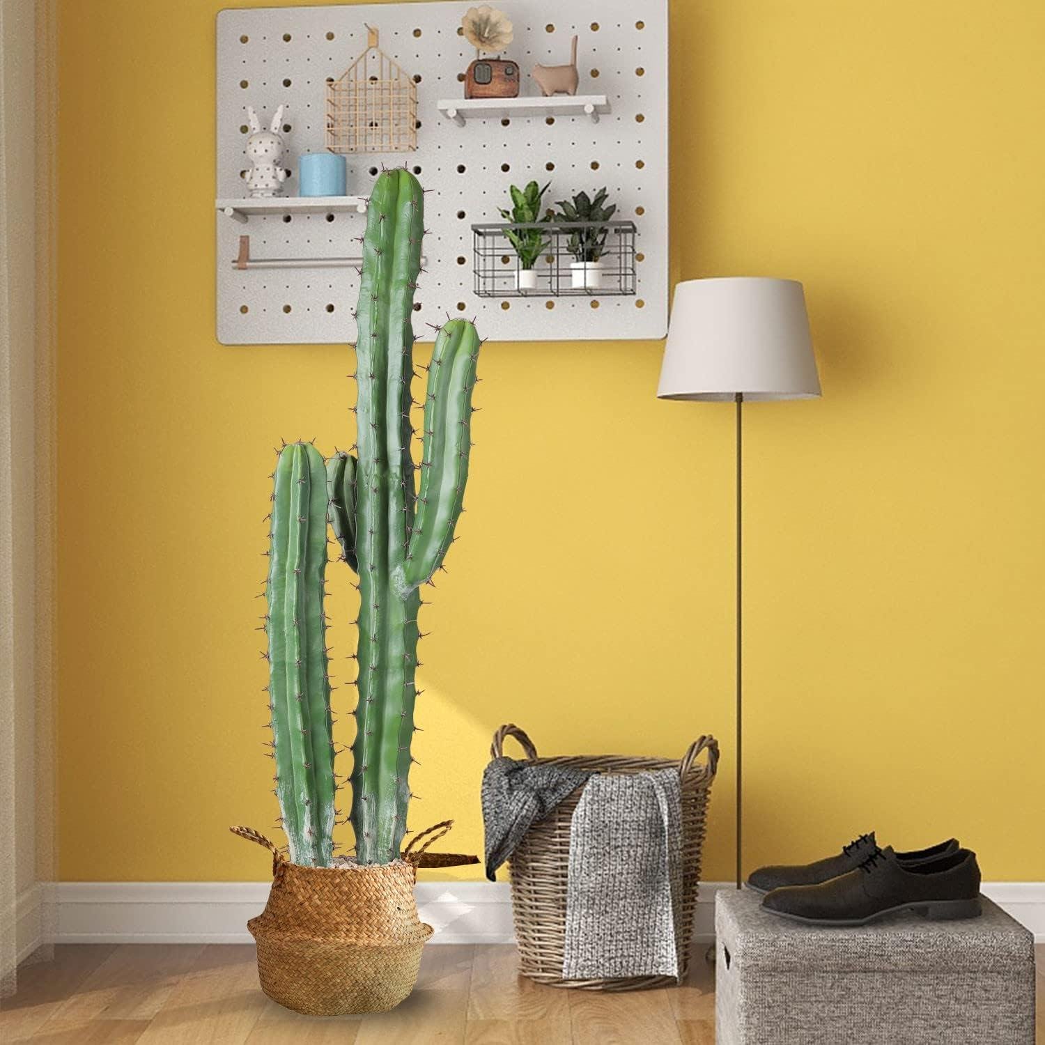 Our Honest Take on the 36-Inch Realistic Artificial Cactus Decor