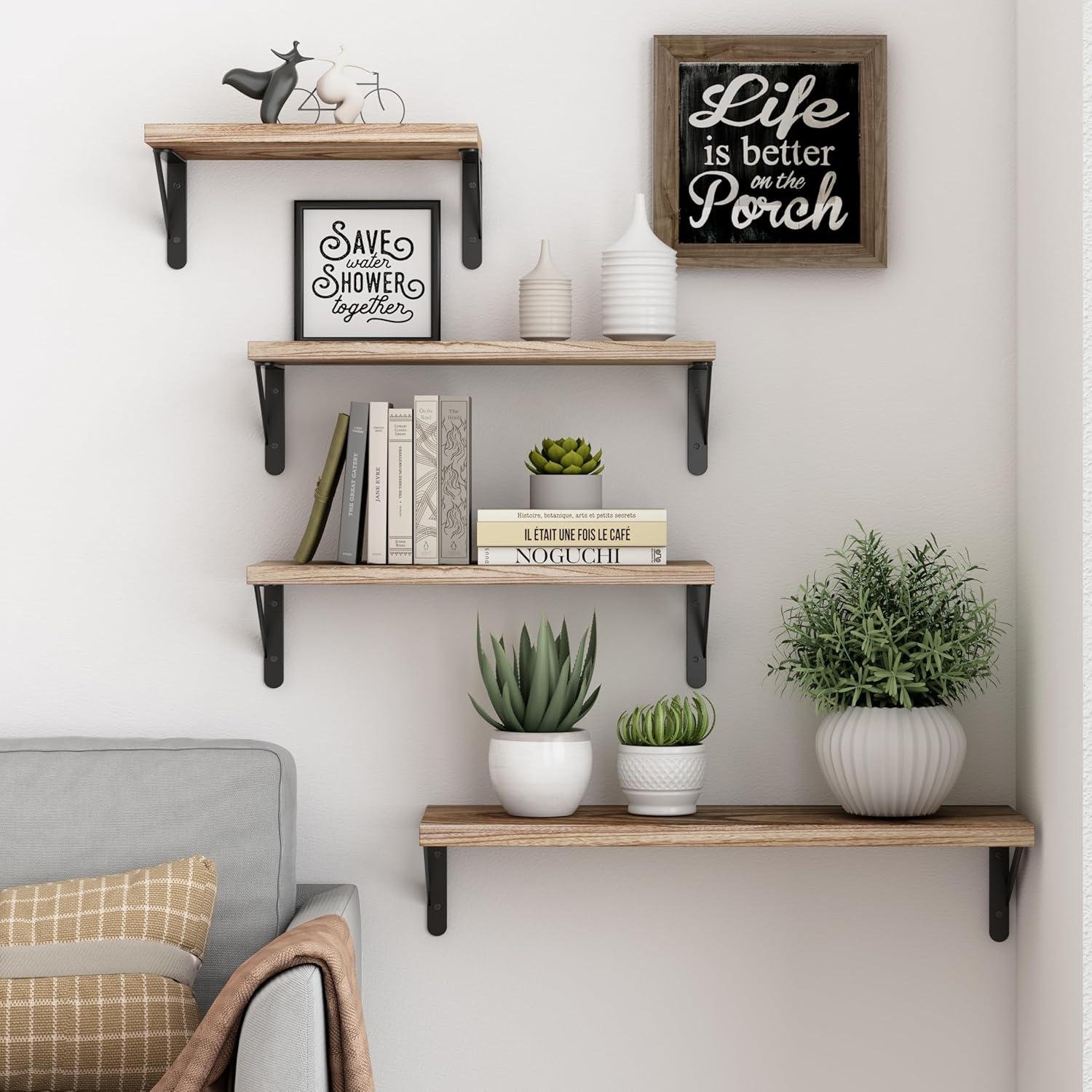 Our Review: YGEOMER Farmhouse Floating Shelves Transform Any Room