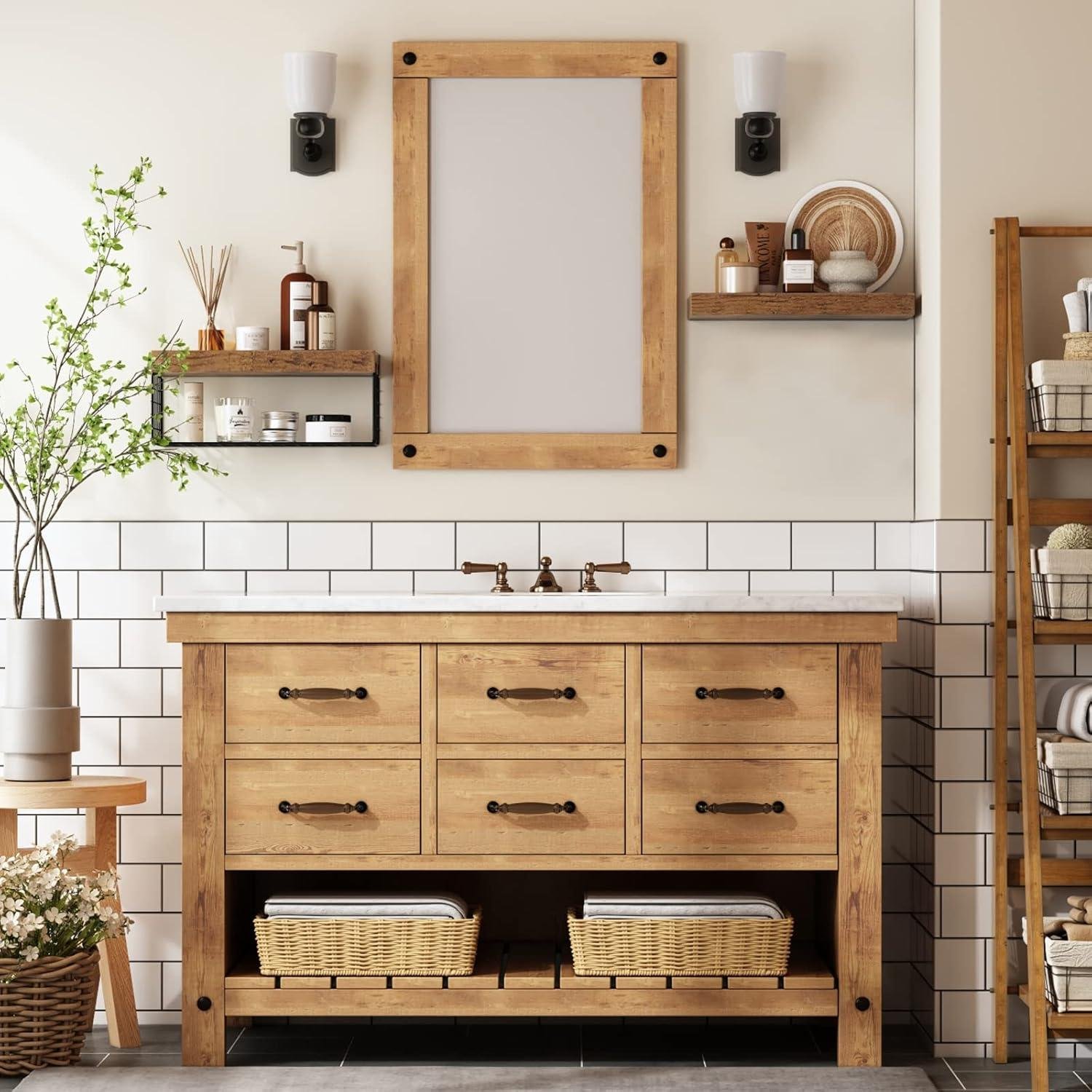 Elevating Bathroom Storage: Our Review of QEEIG Shelves