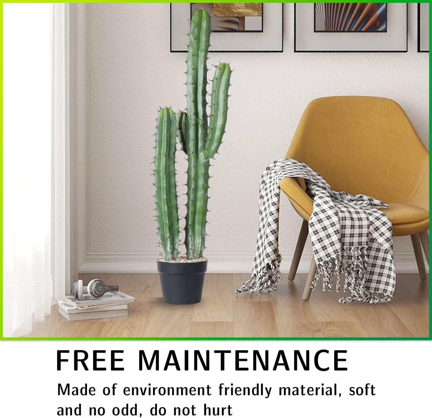 Our Honest Take on the 36-Inch Realistic Artificial Cactus Decor