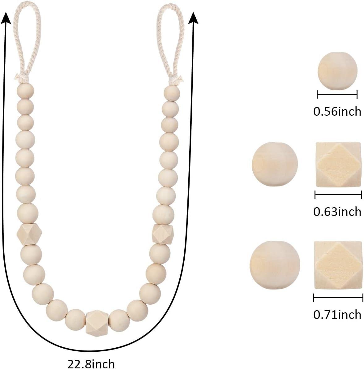 Our Review of KLOGTSIND Boho Wood Bead Curtain Tiebacks