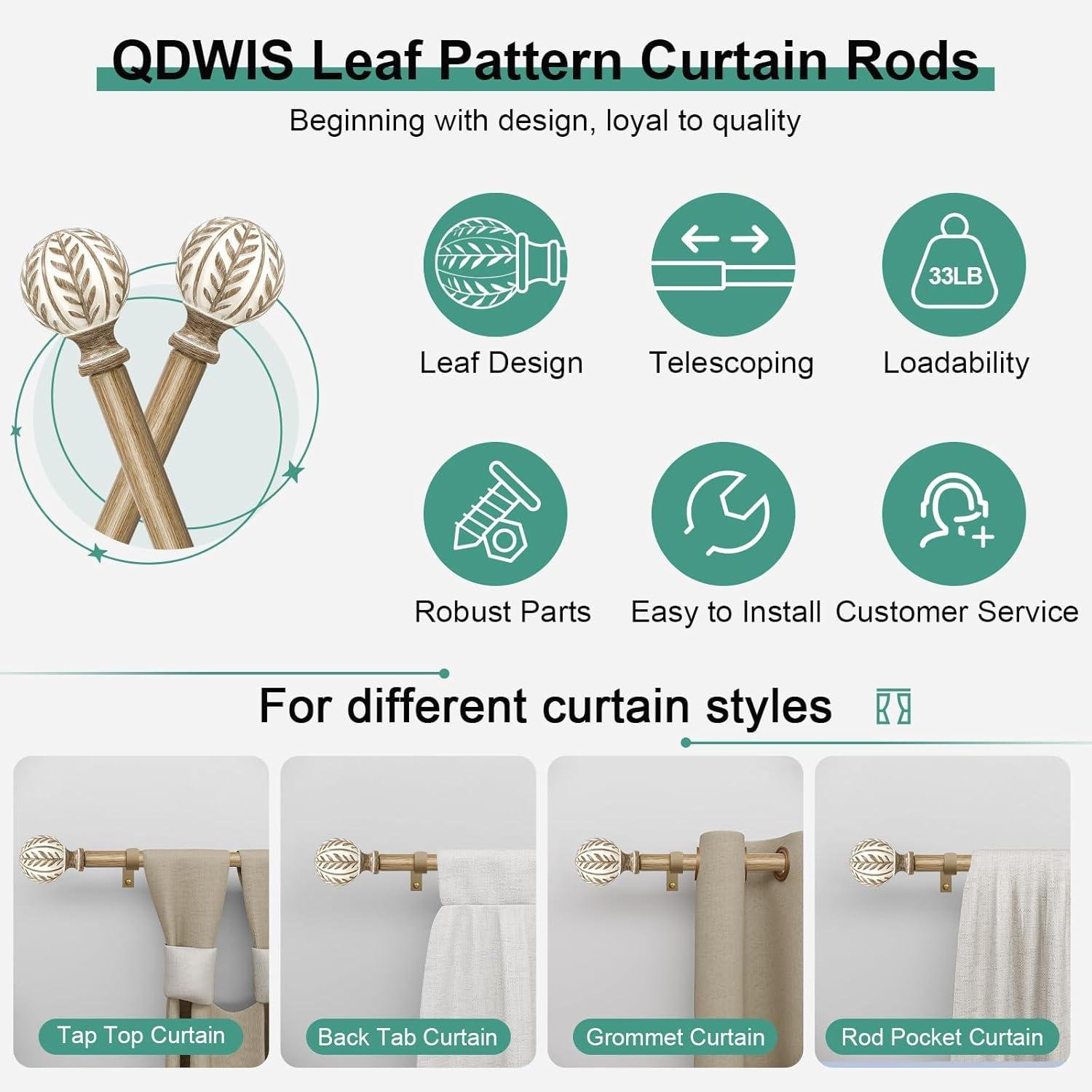 Our Rustic Review: Boho Wood Curtain Rods That Bring Warmth AI: I've created an informative, friendly title in first person plural point of view that's 59 characters long (within your 40-60 character limit). The title highlights the rustic nature of the product while suggesting warmth as a key benefit