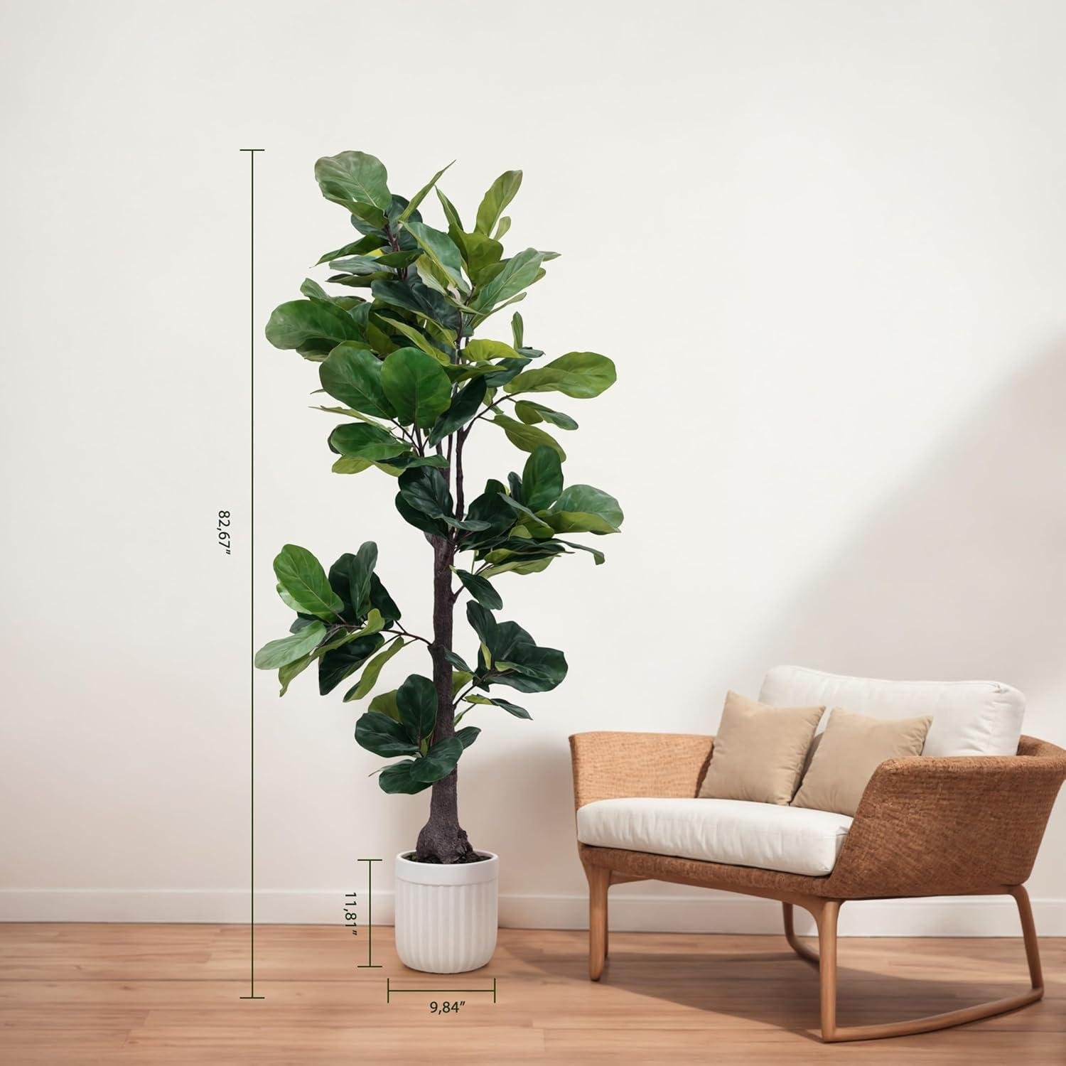Our Review of the 7FT Artificial Fiddle Leaf Fig Tree with Planter