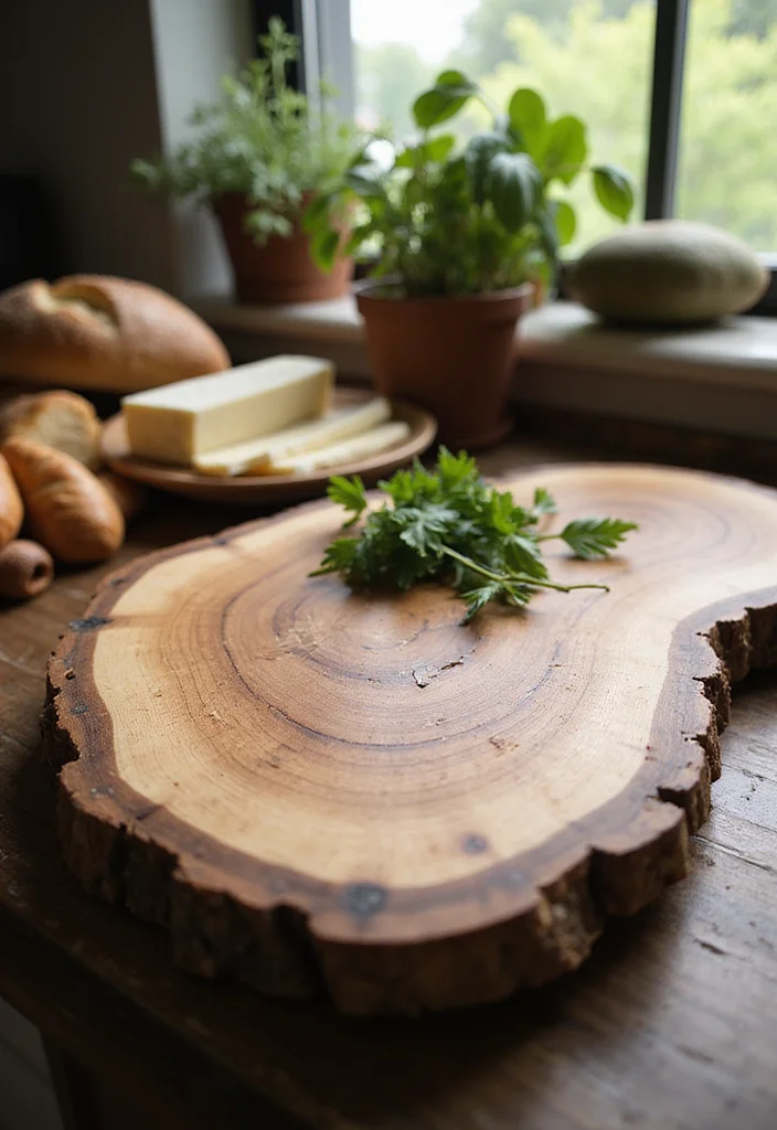 14 Unique Wooden Cutting Boards That Make Perfect Gifts for Every Chef! - 6. The Rustic Live Edge Board 1