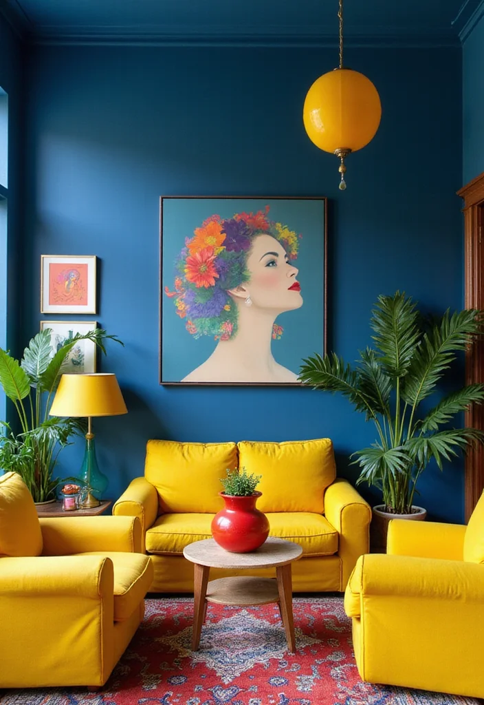 15 Eclectic Decor Ideas That'll Make Your Home the Talk of the Town! - 3. The Power of Color 1