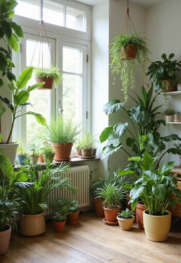 15 Eclectic Decor Ideas That'll Make Your Home the Talk of the Town! - 7. Indoor Plants Galore 1
