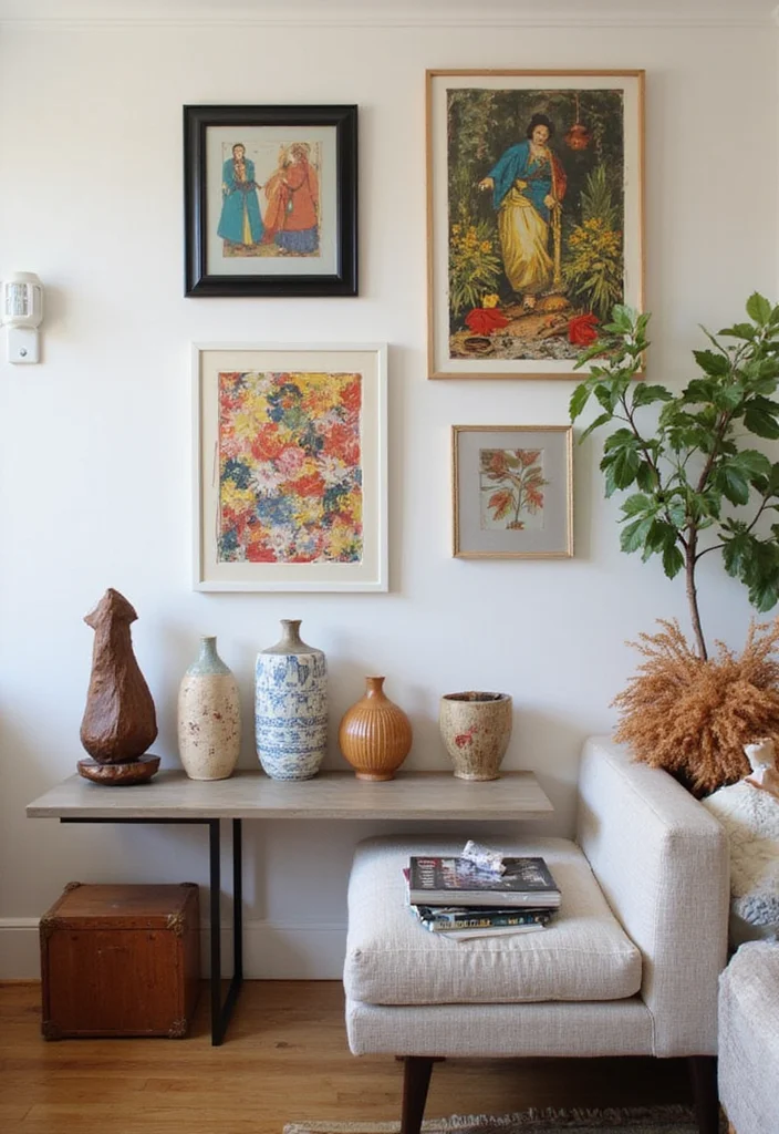 15 Eclectic Decor Ideas That'll Make Your Home the Talk of the Town! - 8. Artistic Accents 1